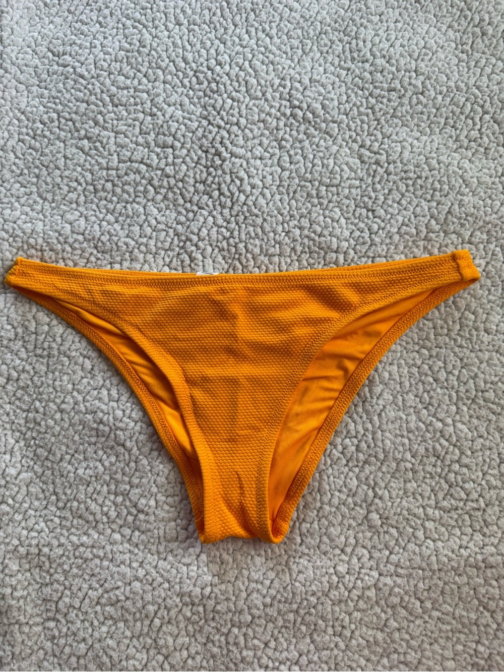 Aerie Textured Orange Bikini Bottom